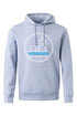 Hoodie con Faro Blanco y Olas Azules
