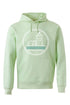 Hoodie con Faro Blanco y Olas Verdes
