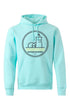Hoodie con Faro Negro y Olas Amarillas